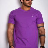 Camiseta Básica Rolty Gola O (Roxo)