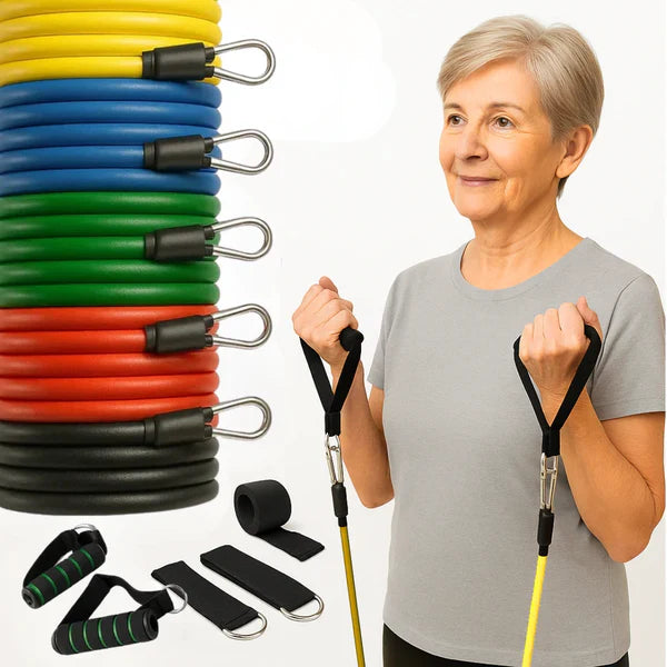 Kit 11 Elásticos para Treinar em Casa e Alcançar Resultados Rápidos - 45% OFF