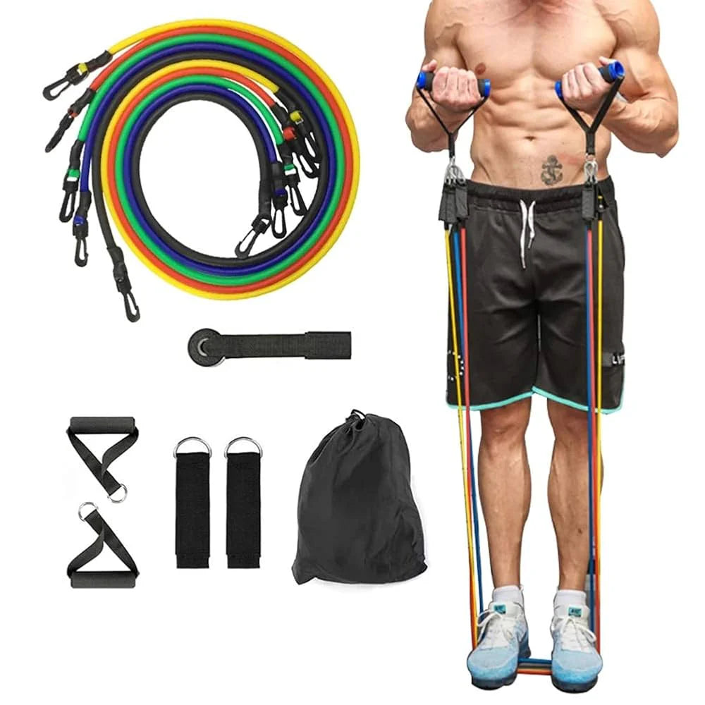 Kit 11 Elásticos para Treinar em Casa e Alcançar Resultados Rápidos - 45% OFF