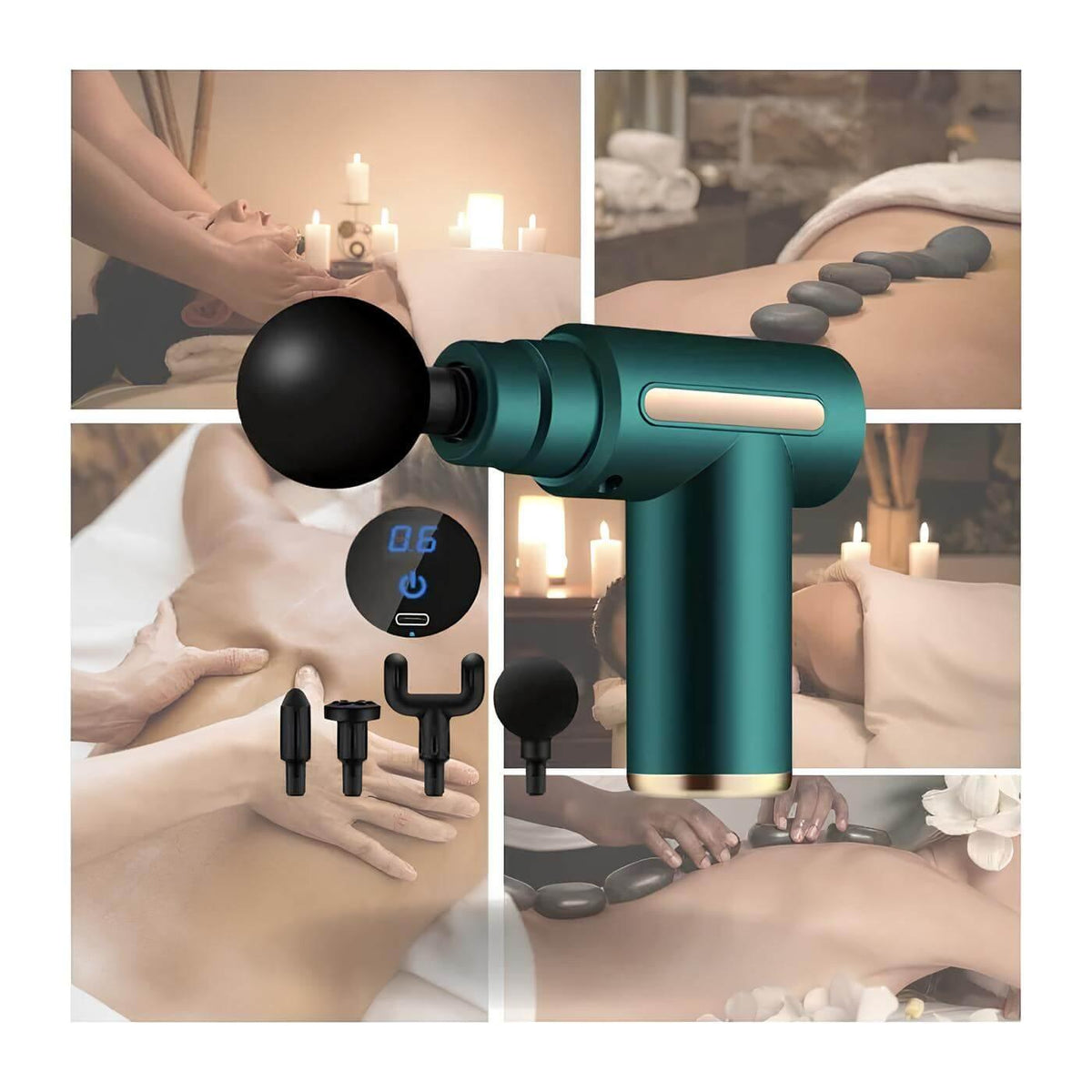 TheraPulse™ – Massageador Muscular Portátil Profissional