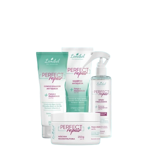 Kit Antiqueda Shampoo + Condicionador + Spray  Finalizador + Máscara + Hidratante corporal de BRINDE