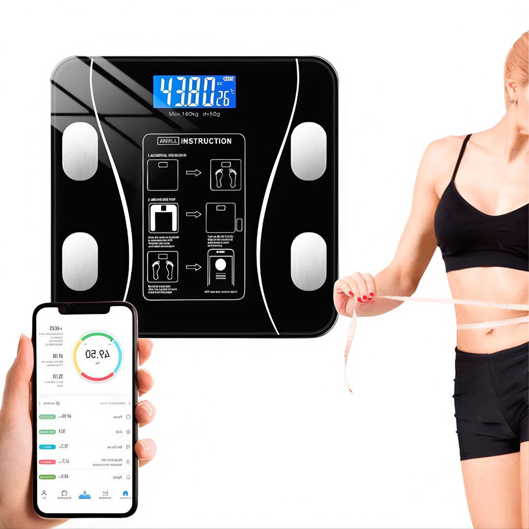 ⚖️ SmartFit Scale™ – Balança Digital Inteligente com Bioimpedância e Bluetooth