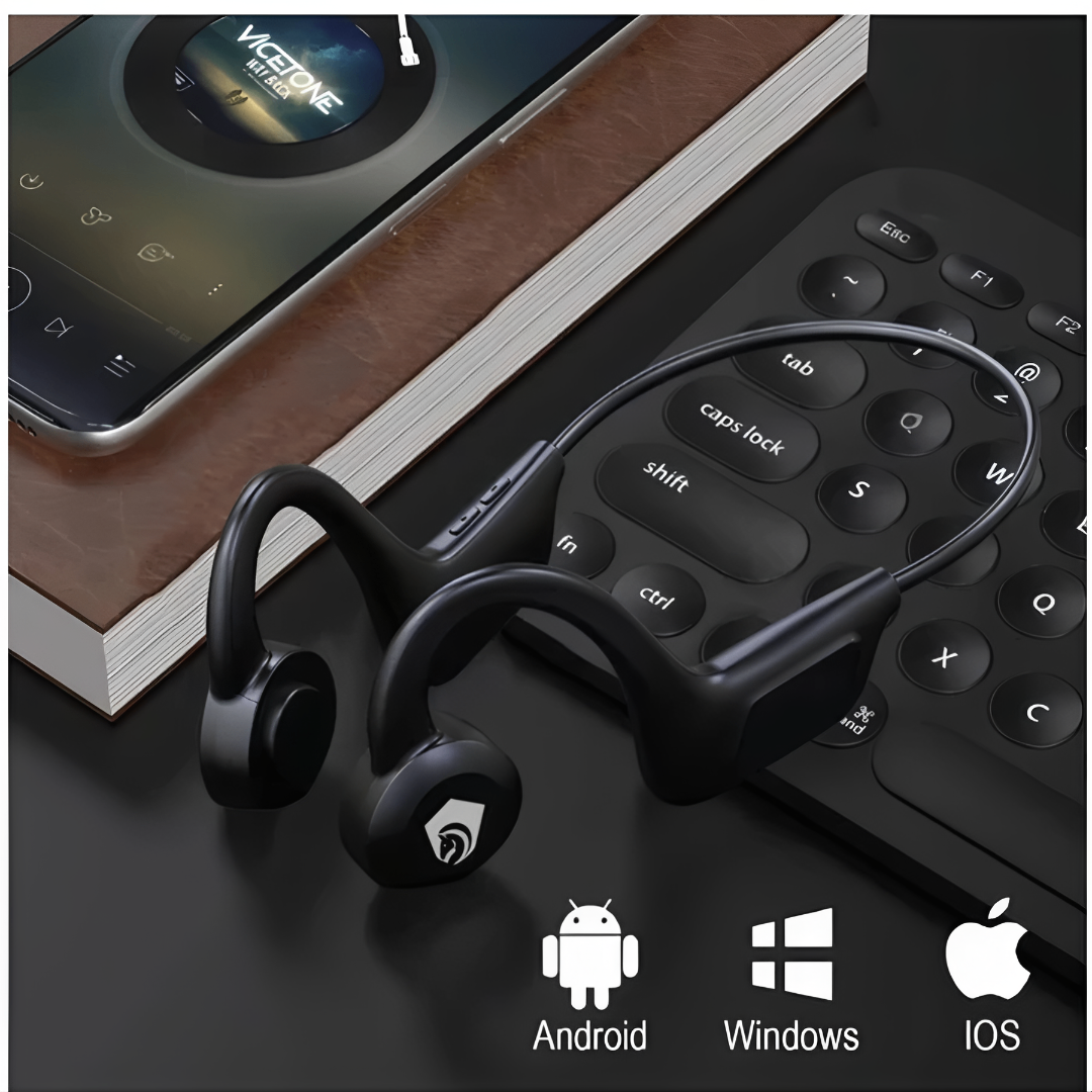 BoneVibe™ – Fone Esportivo de Condução Óssea Bluetooth 5.0