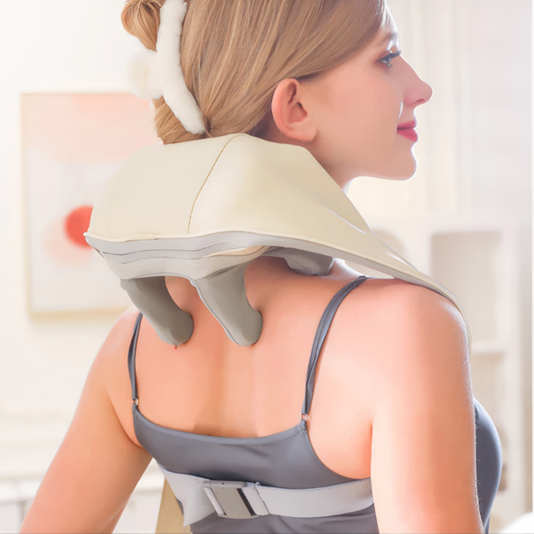 RelaxPro Shiatsu™ – Massageador Elétrico Cervical e Lombar com Infravermelho