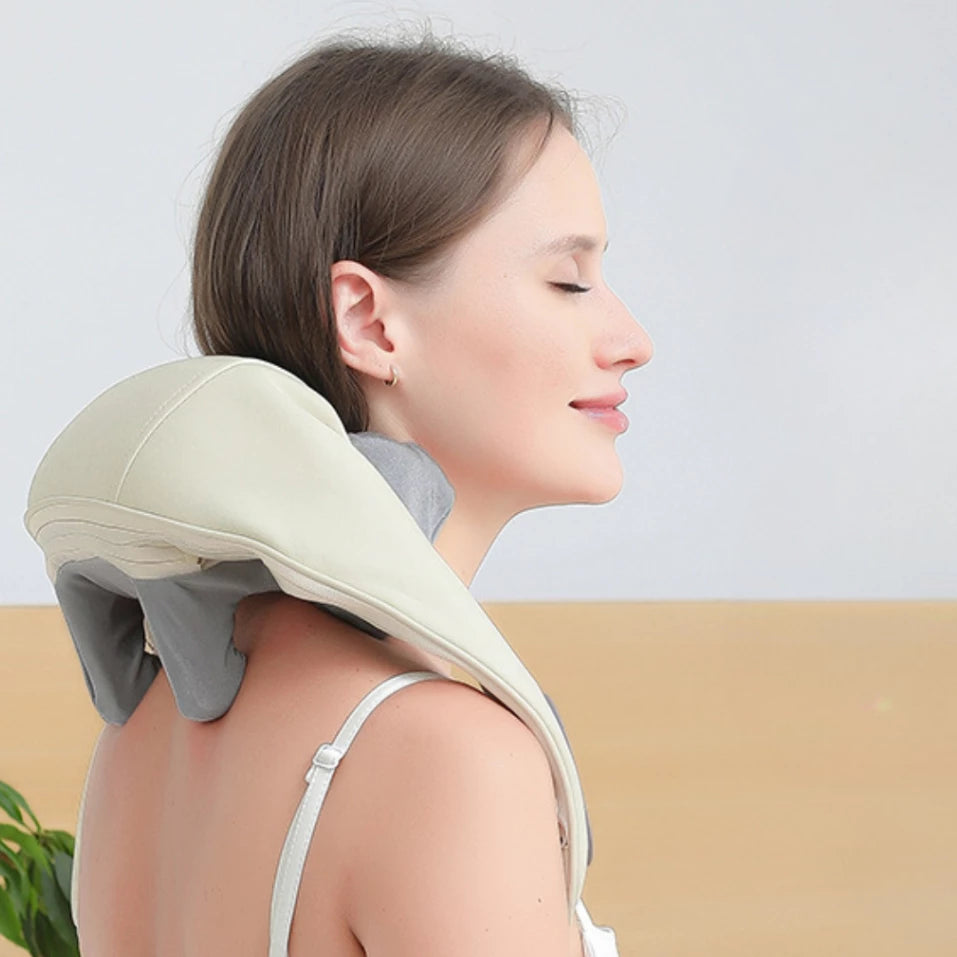 RelaxPro Shiatsu™ – Massageador Elétrico Cervical e Lombar com Infravermelho