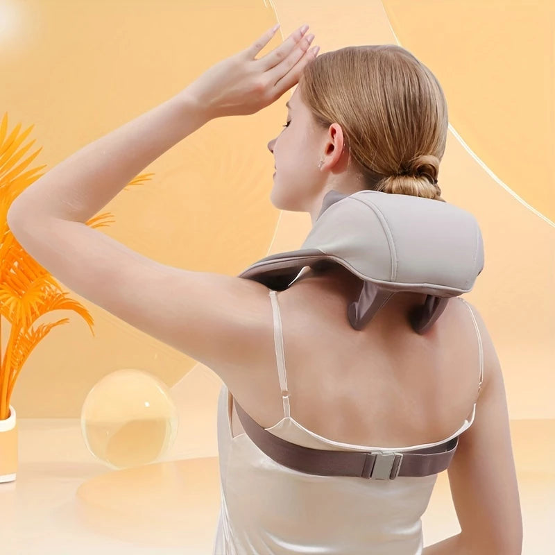 RelaxPro Shiatsu™ – Massageador Elétrico Cervical e Lombar com Infravermelho