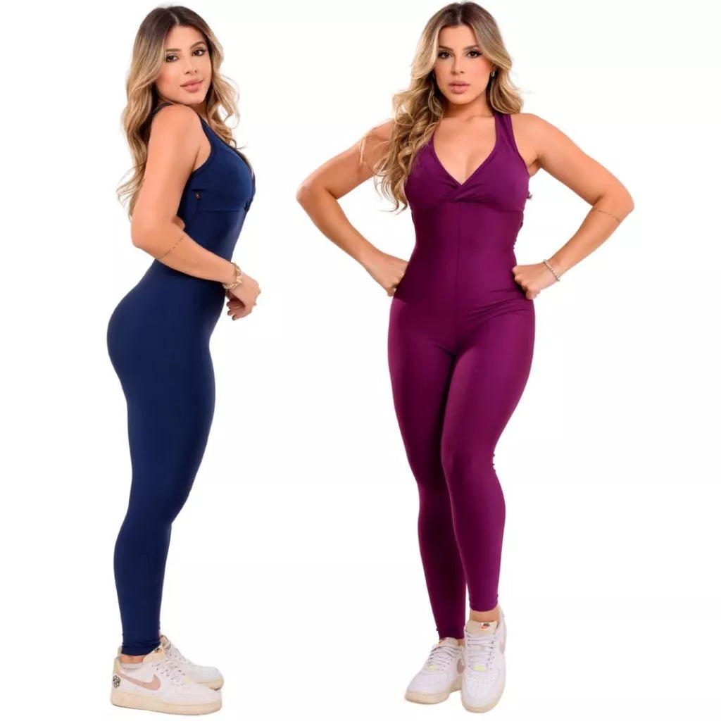 Kit com 2 Macacões Longos Fitness para Academia