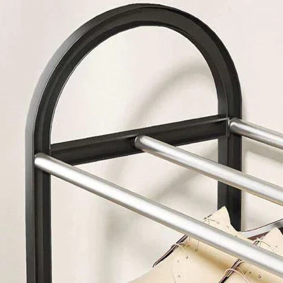 Sapateira Simples De Tubos De Aço Com 4 Andares Para Quarto Dormitório Sala