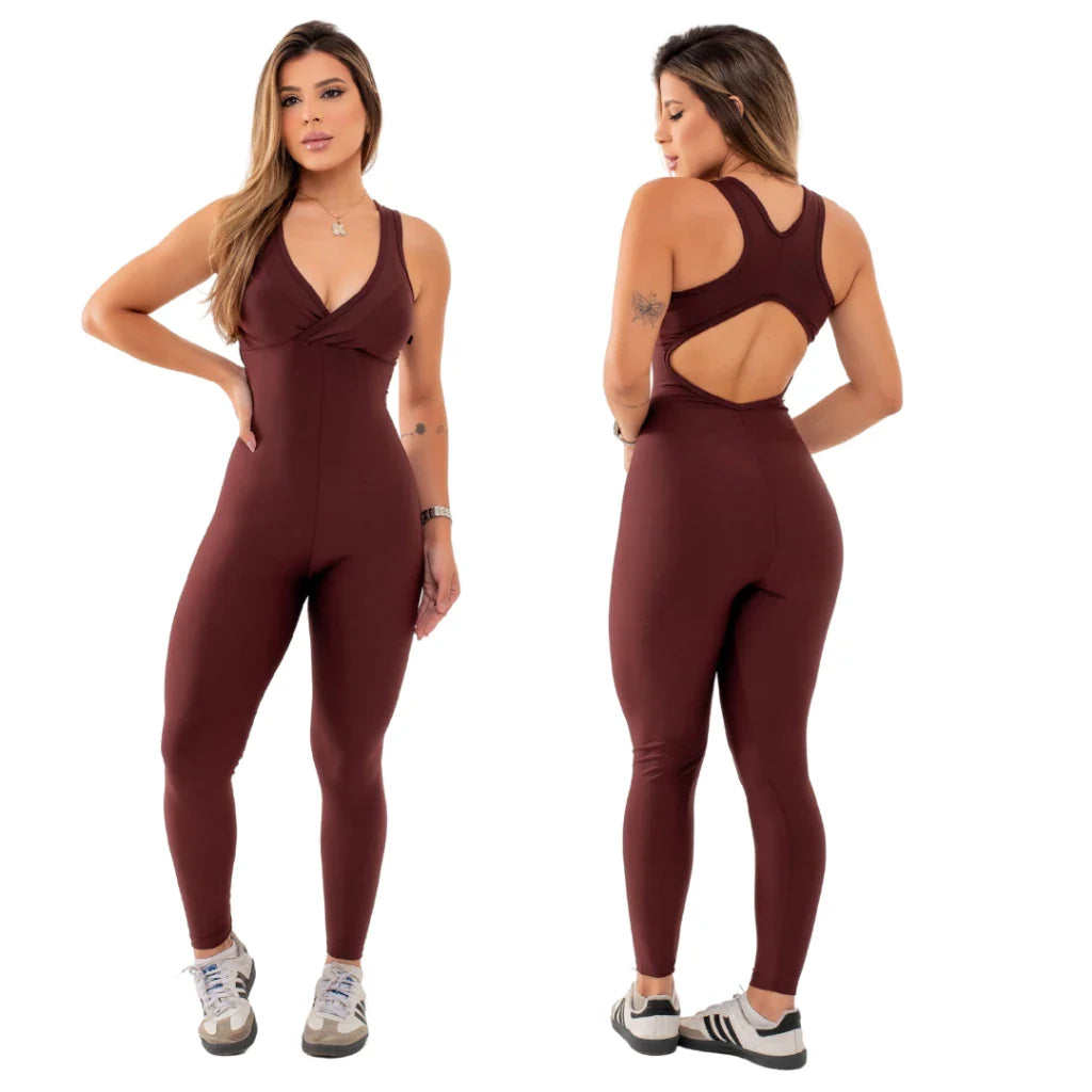 Kit com 2 Macacões Longos Fitness para Academia